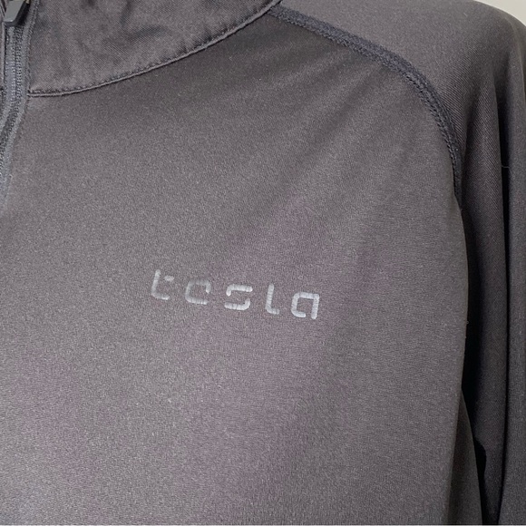 Tesla Black Quarter Zip Pullover - Picture 3 of 7
